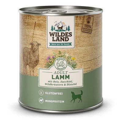 Wildes Land Classic Adult Lamm mit Reis 6 x 800 g