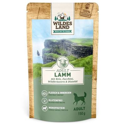 Wildes Land Classic Adult Lamm mit Reis 8 x 150 g