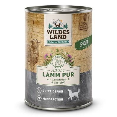 Wildes Land PUR Adult Lamm mit Distelöl 400 g