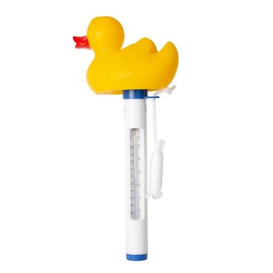 Thermometer Ente mit Schnur Temperatur Messung °C & °F Pool Schwimmbad Gelb