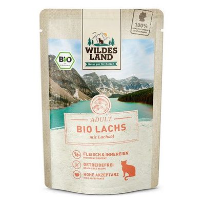 Wildes Land BIO Adult Lachs mit Lachsöl 85 g