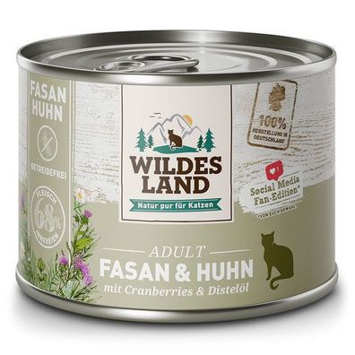 Wildes Land Classic Adult Fasan und Huhn 6 x 200 g