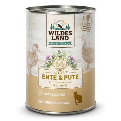 Wildes Land Classic Adult Ente und Pute mit Distelöl & Cranberry 400 g