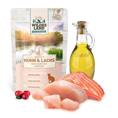 Wildes Land Classic Adult Huhn & Lachs 100 g