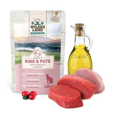 Wildes Land Classic Adult Rind und Pute mit Distelöl