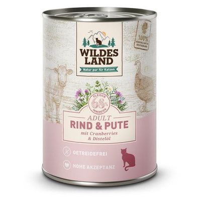 Wildes Land Classic Adult Rind und Pute mit Distelöl 400 g