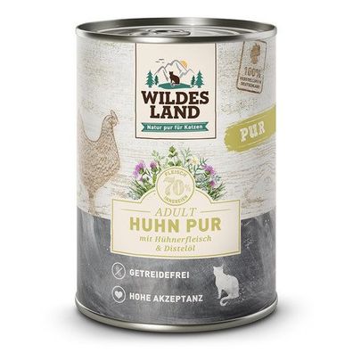 Wildes Land PUR Adult Huhn mit Distelöl 400 g