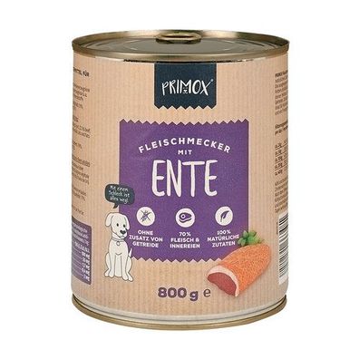 Primox Hunde Nassfutter mit Ente 6x800g