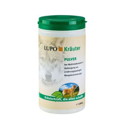 LUPO Kräuter Pulver - Ergänzungsfuttermittel auf Kräuterbasis | 600g