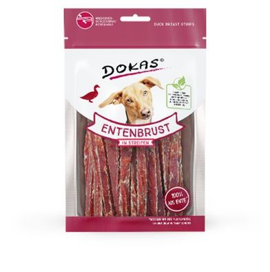 Dokas Dog Entenbrust in Streifen 1 VE (12 x 70 g))