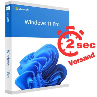 Windows 11 Professional Pro - Aktivierungsschlüssel Key - 3 Sekunden SOFORTversand