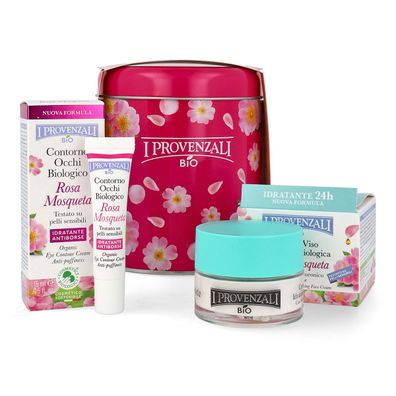 I Provenzali Geschenkset Bio Gesichtscreme Rosa Mosqueta + Augenkonturcreme