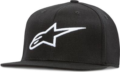 Alpinestars Herren Cap Ageless Flat Hat Black/White