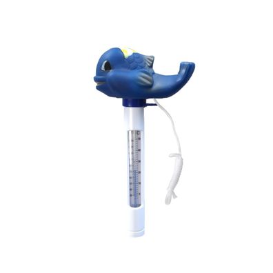 Thermometer Wal mit Schnur Temperatur Messung °C & °F Pool Schwimmbad Blau