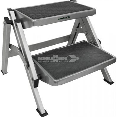 Brunner Ruckstep Alu Trittleiter Doppeltrittstufe Aluminium Wohnmobil