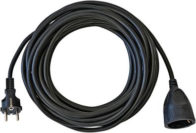 brennenstuhl® 1162200 Kunststoff-Verlängerung - 10 m, schwarz, H05VV-F 3G1,5