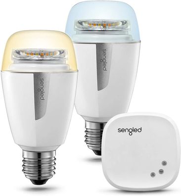 Sengled Element Plus Smart LED Lampe E27 Starter Set inkl. Hub Zigbee weiß