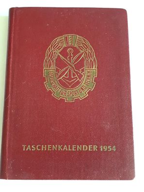 GST Taschenkalender 1954