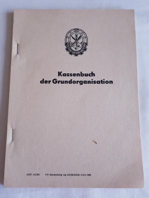 GST Kassenbuch der Grundorganisation 50 Blatt blanko