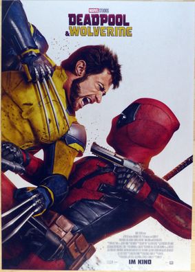 Deadpool & Wolverine - Original Kinoplakat A1 - Hauptmotiv-Ryan Reynolds - Filmposter