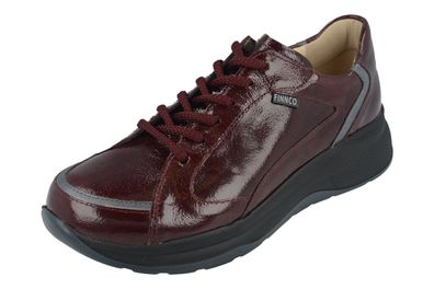 FINN Comfort FINNCO Piccadilly Damen Schnürhalbschuhe rot amarone Lackleder