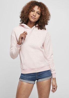 Urban Classics Damen Hoodie Ladies Color Melange Hoody Pink Melange