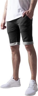 Urban Classics Shorts Light Turnup Sweatshorts Charcoal