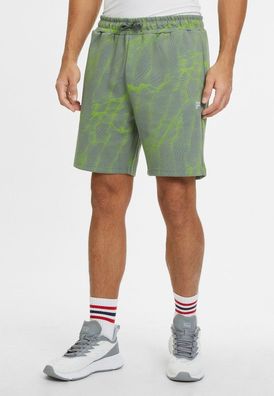 Fila Kurze Hose Rilo Aop Running Shorts Jasmine Green Mars AOP