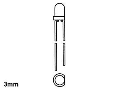 Velleman - L-3WCN/1 - LED - Weiß - Klar - 3 mm