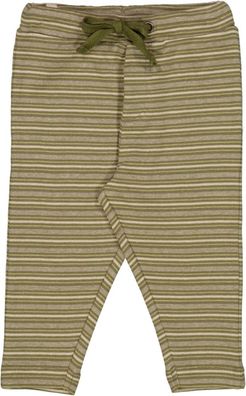 Wheat Kinder Baumwollhose Soft Pants Manfred Heather Green Stripe