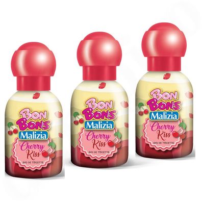 Malizia Bon Bons Cherry Kiss Eau de Toilette 3x 50 ml Vapo EdT