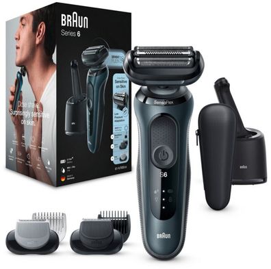 Braun Series 6 61-N7650cc, Rasierer, Haarschneider, schwarz