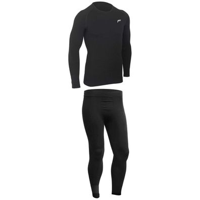 F-Lite Unterkleidung Superlight Set Herren Langarmshirt und Longtight Black