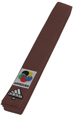 adidas Karateband Elite WKF Logo 45mm Braun