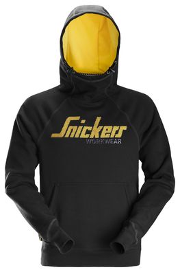 Snickers SWW Logo Arbeitshoodie Schwarz