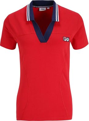 Fila Damen Kurzarmshirt Zapel Polo Shirt True Red