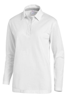 Leiber Polo-Shirt mit Langärmeln 08/2638/0129 Weiß/Silber