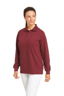 Leiber Polo-Shirt mit Langärmeln 08/841/21 Bordeaux