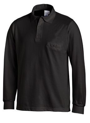 Leiber Polo-Shirt mit Langärmeln 08/841/10 Schwarz