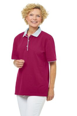 Leiber Polo-Shirt 08/2742/6429 Beere/Silbergrau