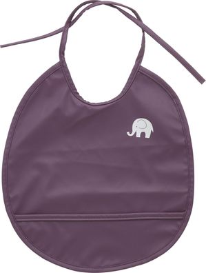 CeLaVi Kinder Lätzchen Basic Round PU-Bib Blackberry Wine