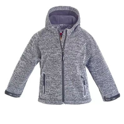 BMS Softknit Kapuzenjacke Kids Anthrazit