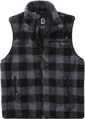 Brandit Men Weste Teddyfleece Vest Men Black/Grey