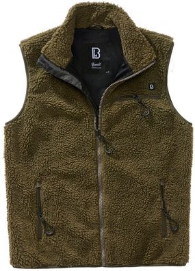 Brandit Men Weste Teddyfleece Vest Men Olive