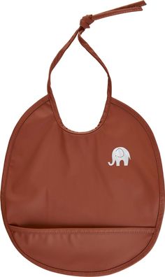 CeLaVi Kinder Lätzchen Basic Round PU-Bib Tortoise Shell