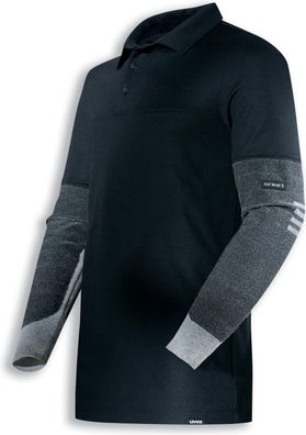 Uvex Poloshirt Cut Schwarz, Anthrazit (17267)