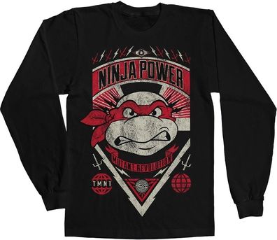 Teenage Mutant Ninja Turtles TMNT Ninja Power Longsleeve Tee Black