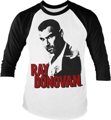 Ray Donovan Baseball Longsleeve Tee White-Black