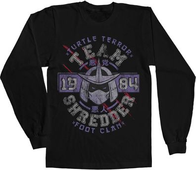 Teenage Mutant Ninja Turtles Team Shredder Longsleeve Tee Black