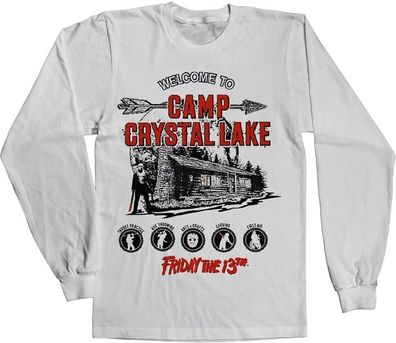 Friday the 13th Camp Crystal Lake Longsleeve Tee White